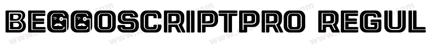 Be11oScriptPro Regular字体转换